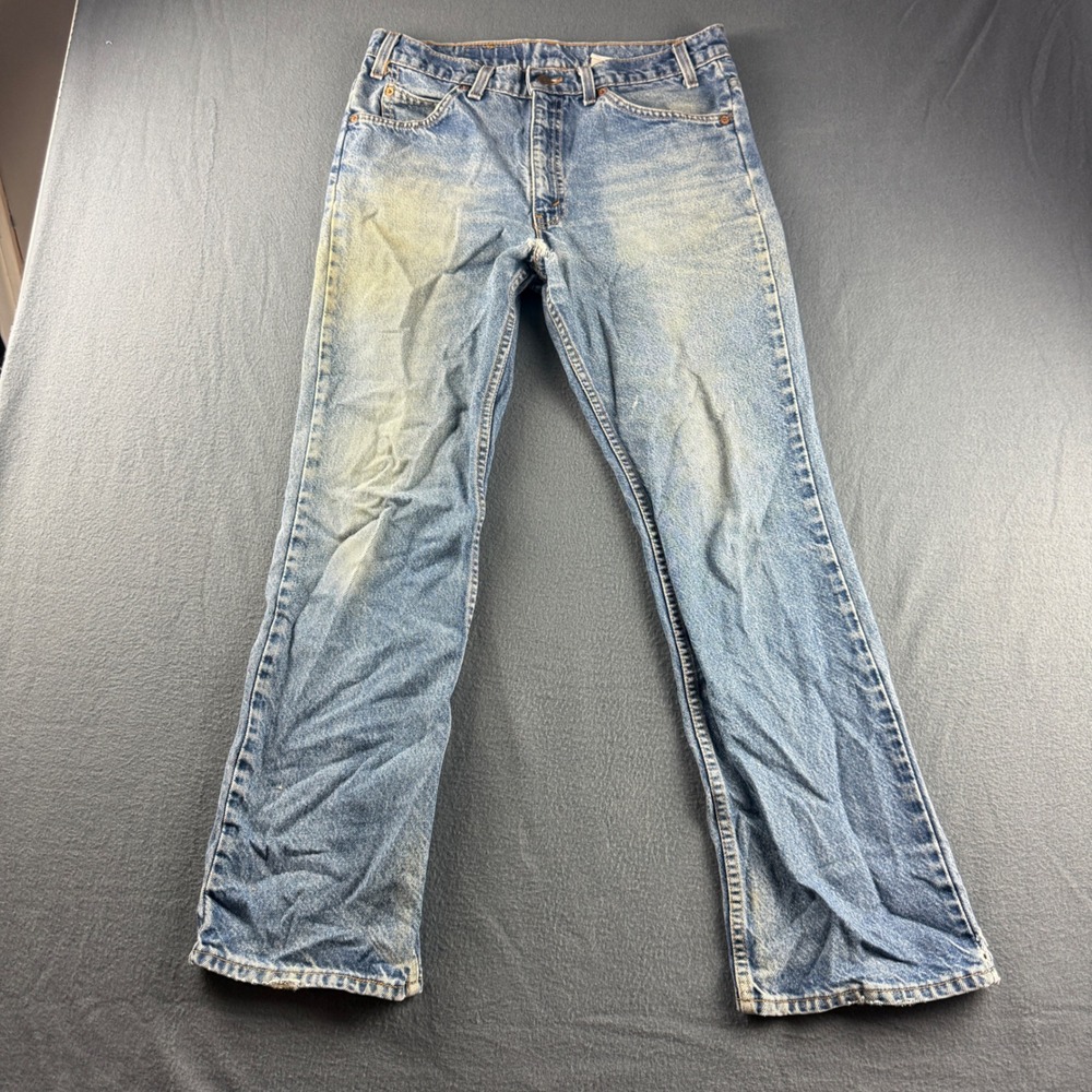 Vintage USA Levis 517 Jeans Men's 33x30 Blue Bootcut Orange Tab 90s Cowboy